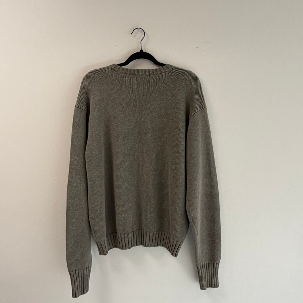 Vintage Polo Ralph Lauren Cotton V-Neck Knit Sweater Old Money, Y2K, Preppy XL - Picture 2 of 9